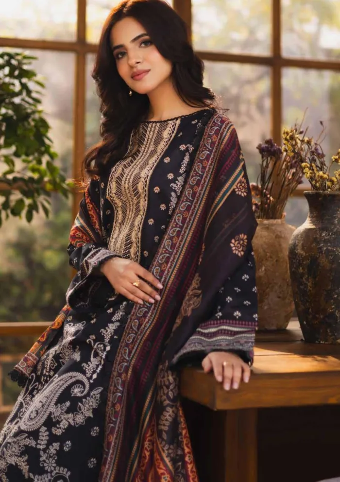 Freesia Premium FW 50073 JASEENA Zen Luxury Lawn Collection - Image 5
