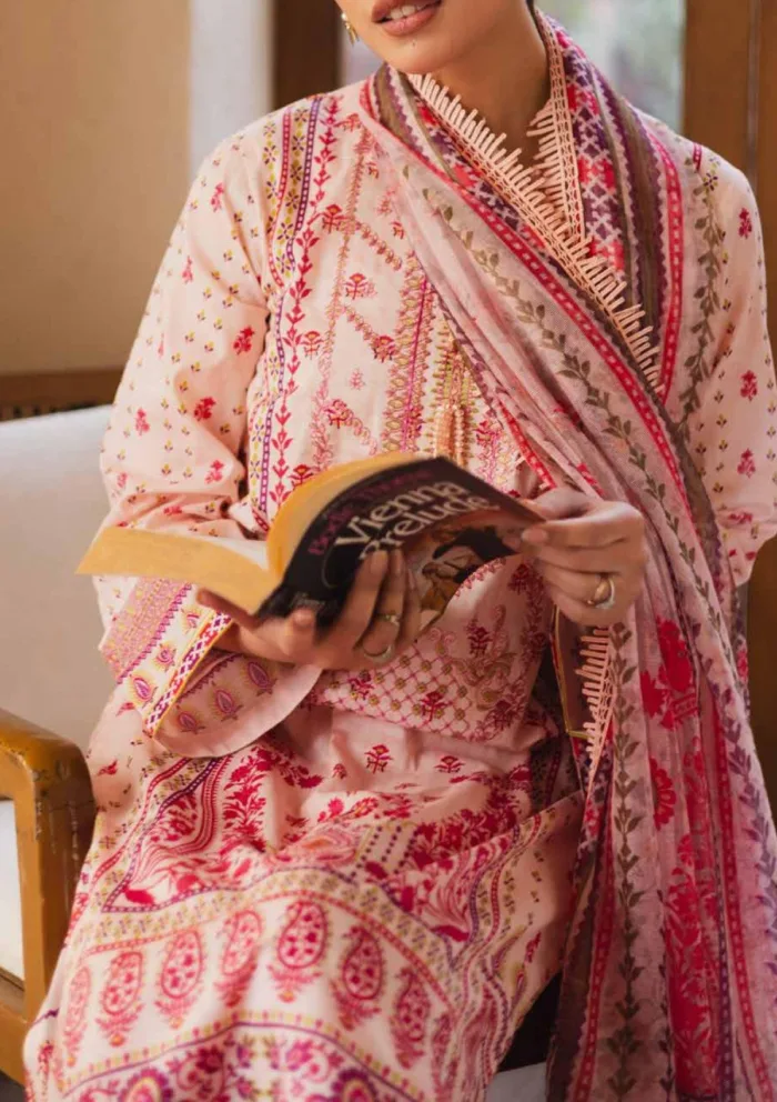 Freesia Premium FW 50080 VALIQA Zen Luxury Lawn Collection - Image 3