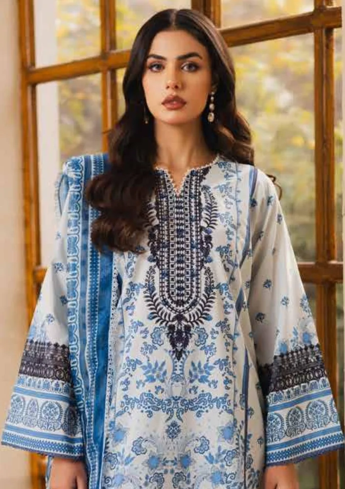 Freesia Premium FW 50081 LUNA Zen Luxury Lawn Collection - Image 3