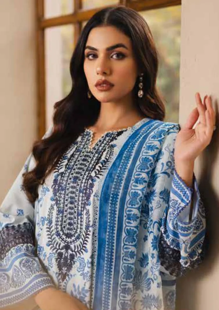Freesia Premium FW 50081 LUNA Zen Luxury Lawn Collection - Image 4