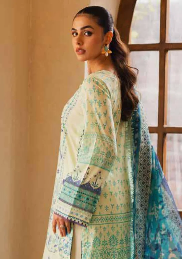 Freesia Premium FW 50082 LINA Zen Luxury Lawn Collection - Image 2