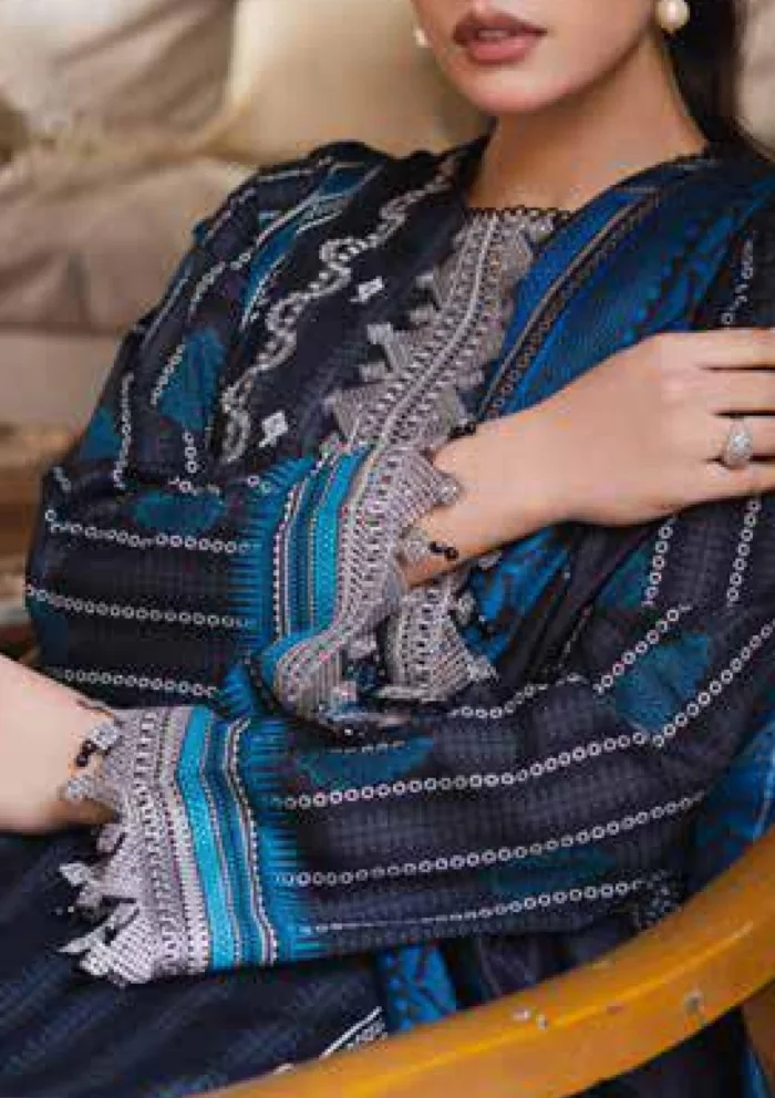 Freesia Premium FW 50084 PETRA Zen Luxury Lawn Collection - Image 2