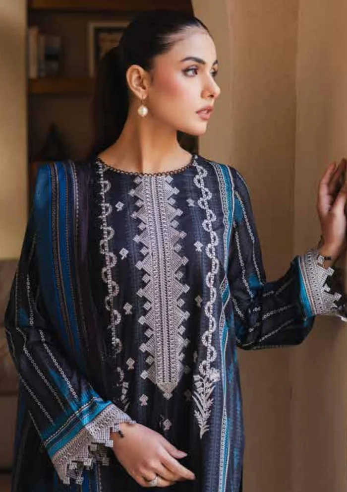 Freesia Premium FW 50084 PETRA Zen Luxury Lawn Collection - Image 5