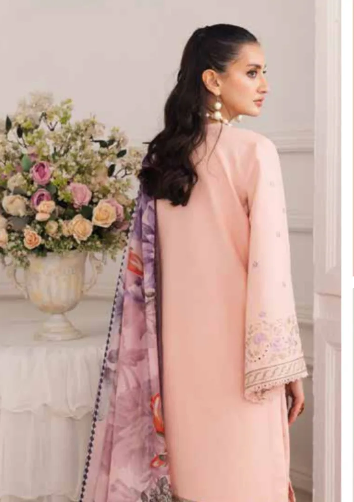 Freesia Premium FW 50096 Afsoun Mira Luxury Lawn Collection - Image 2