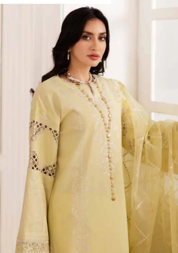 Freesia Premium FW 50104 Hayat Mira Luxury Lawn Collection - Image 2