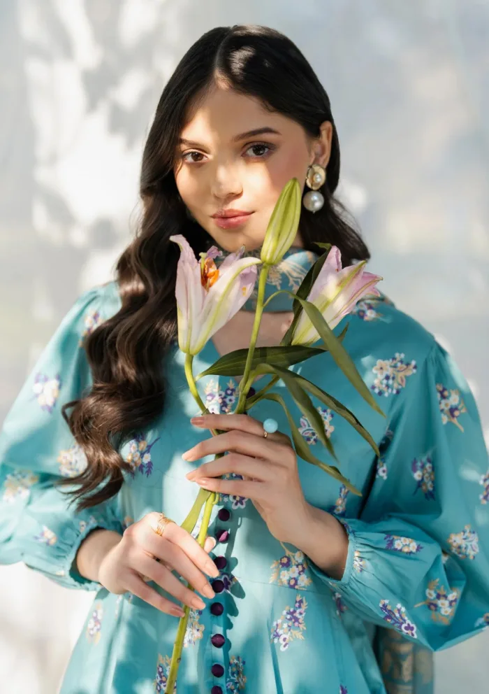 Garnet Clothing Blossom Breeze Floral Soiree Luxury Lawn Collection - Image 2