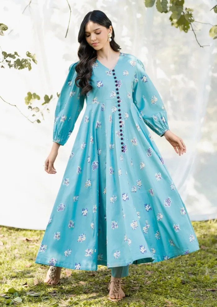 Garnet Clothing Blossom Breeze Floral Soiree Luxury Lawn Collection - Image 3