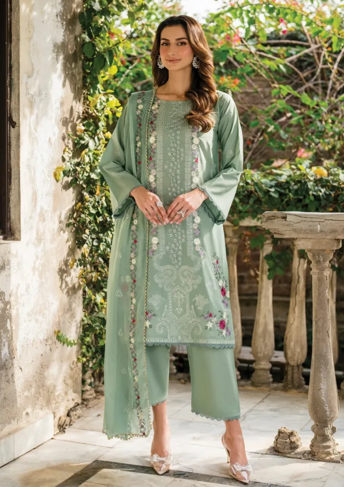 Garnet Clothing Emerald Zahra 25 Luxury Lawn Collection - Image 3