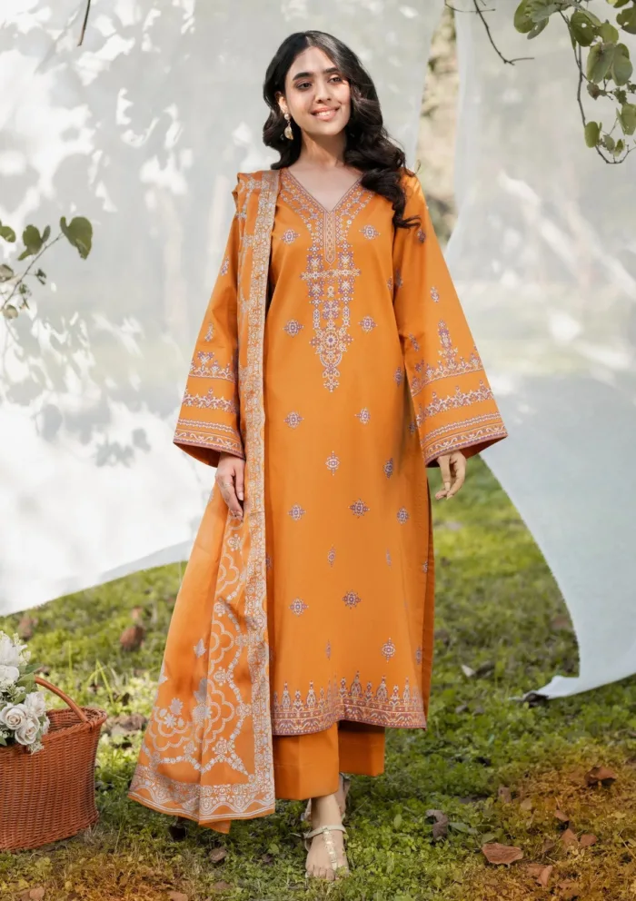 Garnet Clothing Feeha Floral Soiree Luxury Lawn Collection - Image 4