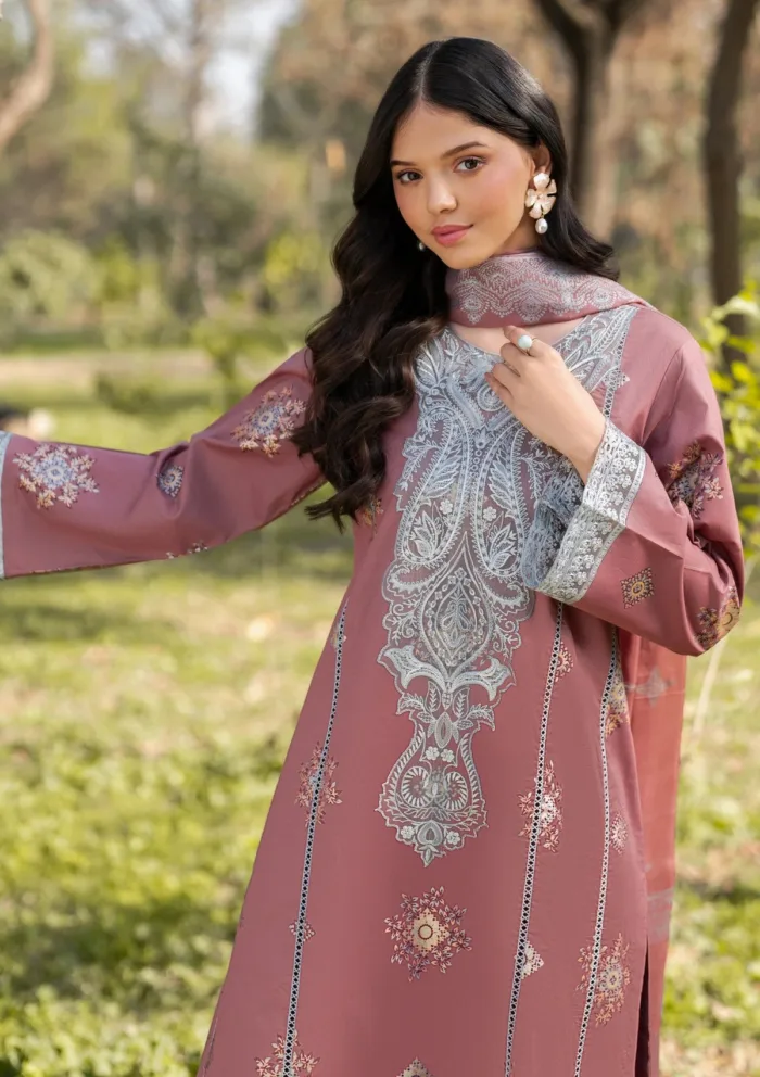 Garnet Clothing Mirae Floral Soiree Luxury Lawn Collection - Image 3