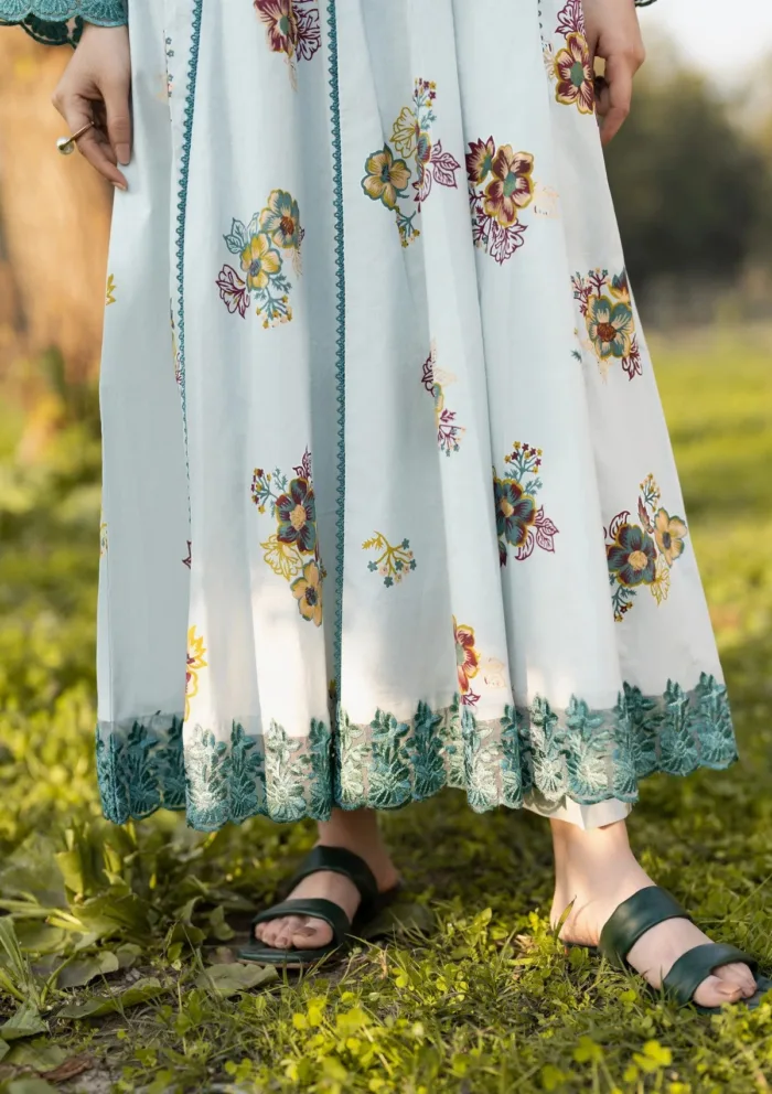 Garnet Clothing Petal Whisper Floral Soiree Luxury Lawn Collection - Image 4