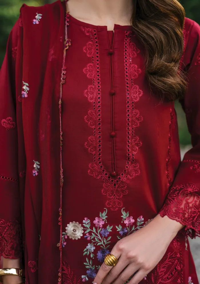 Garnet Clothing Secret Garden Zahra 25 Luxury Lawn Collection - Image 3