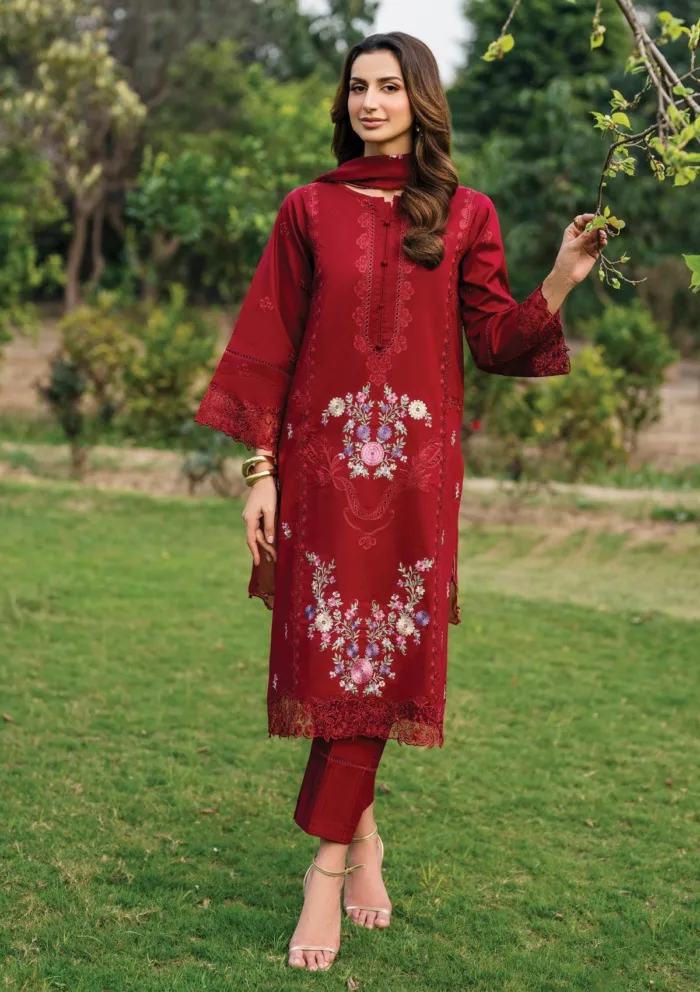 Garnet Clothing Secret Garden Zahra 25 Luxury Lawn Collection - Image 4