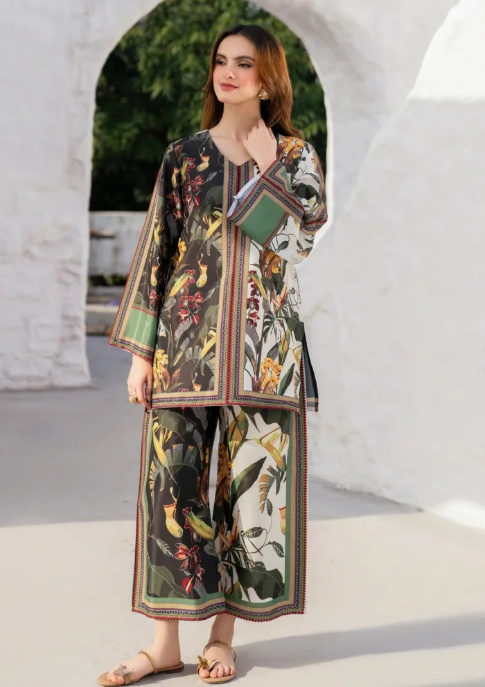 Garnet Clothing Tropical Jungle Ophelia Luxury Lawn Collection - Image 3