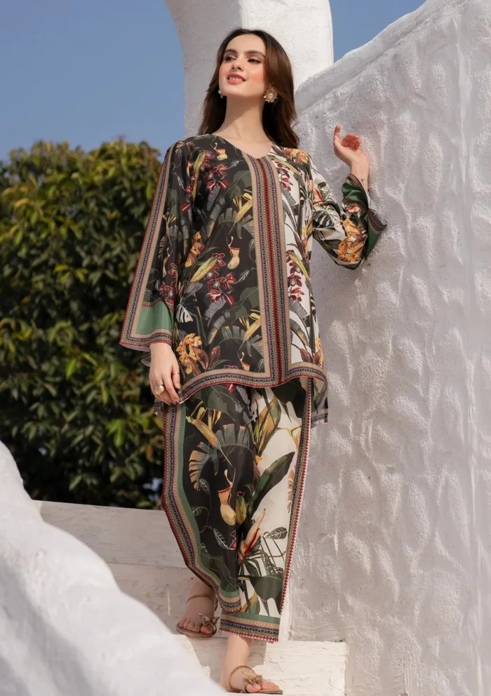 Garnet Clothing Tropical Jungle Ophelia Luxury Lawn Collection - Image 4