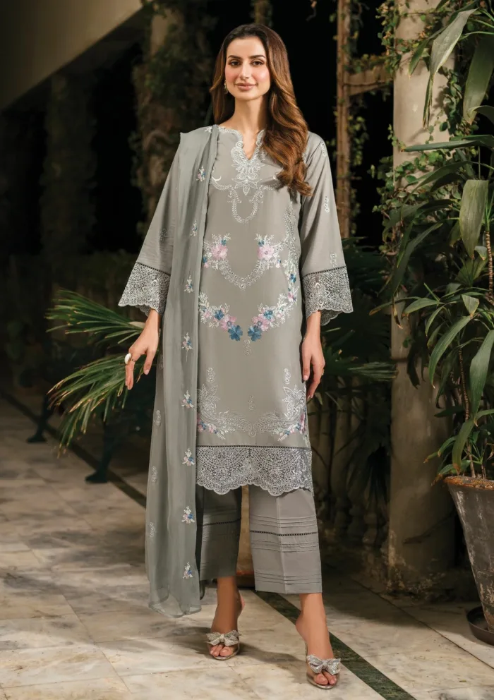 Garnet Clothing Zircon Zahra 25 Luxury Lawn Collection - Image 3