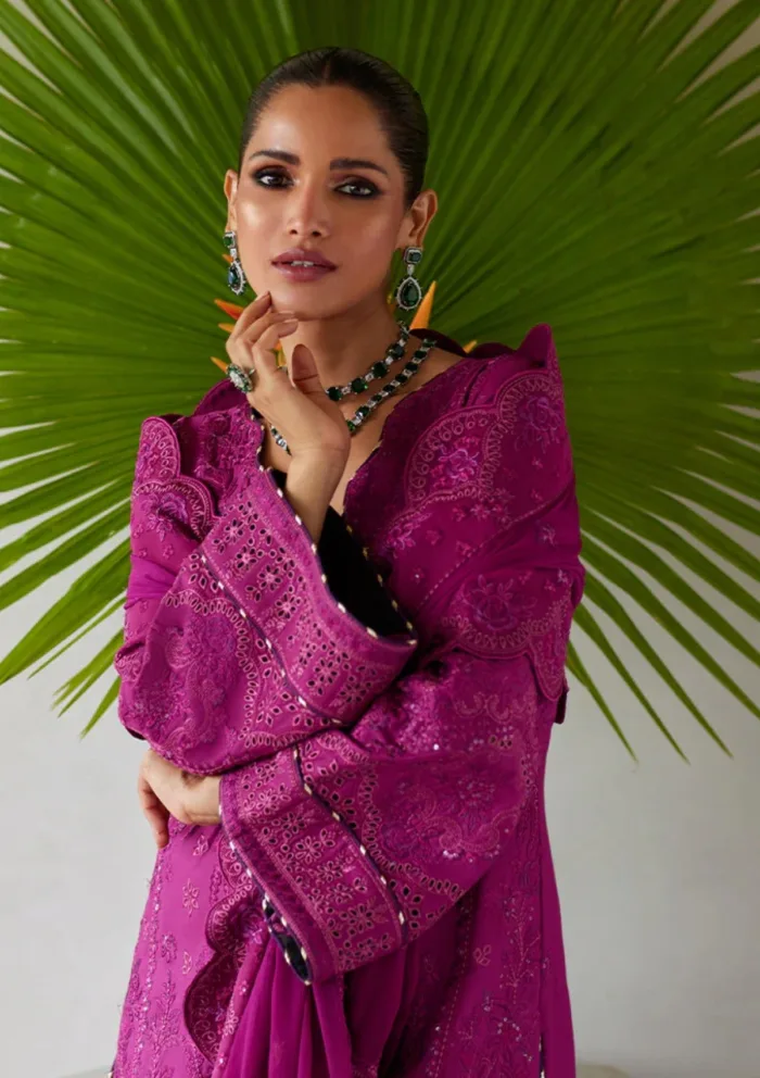 Gulaal GL25 09 Hazel Luxury Lawn 25 Collection - Image 4