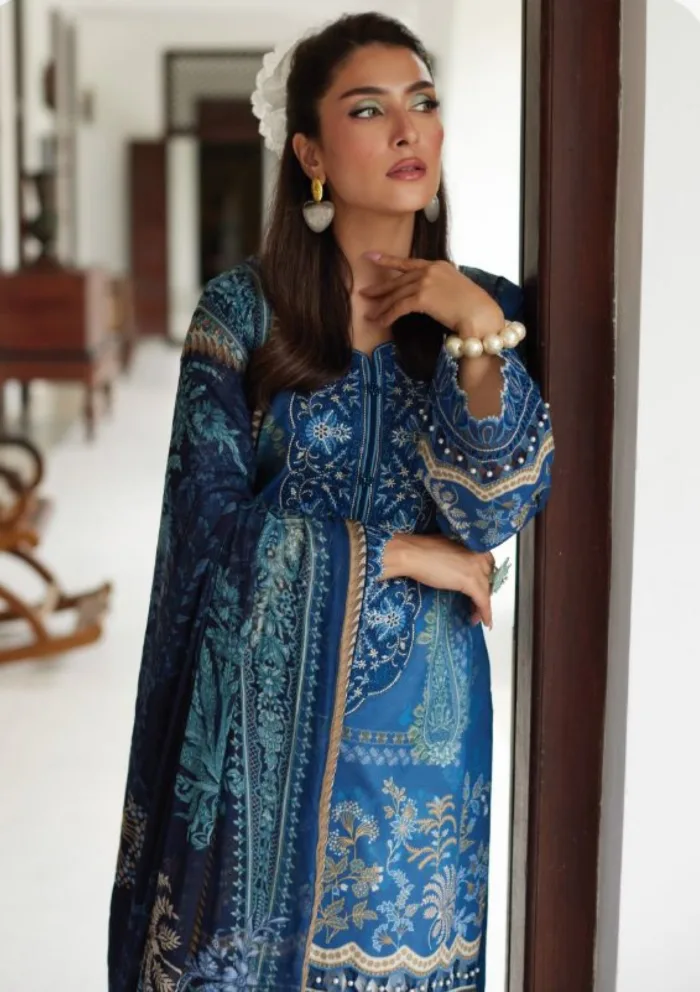 Gulaal GVL25 01 Aadhya Volume I Luxury Lawn Collection - Image 4