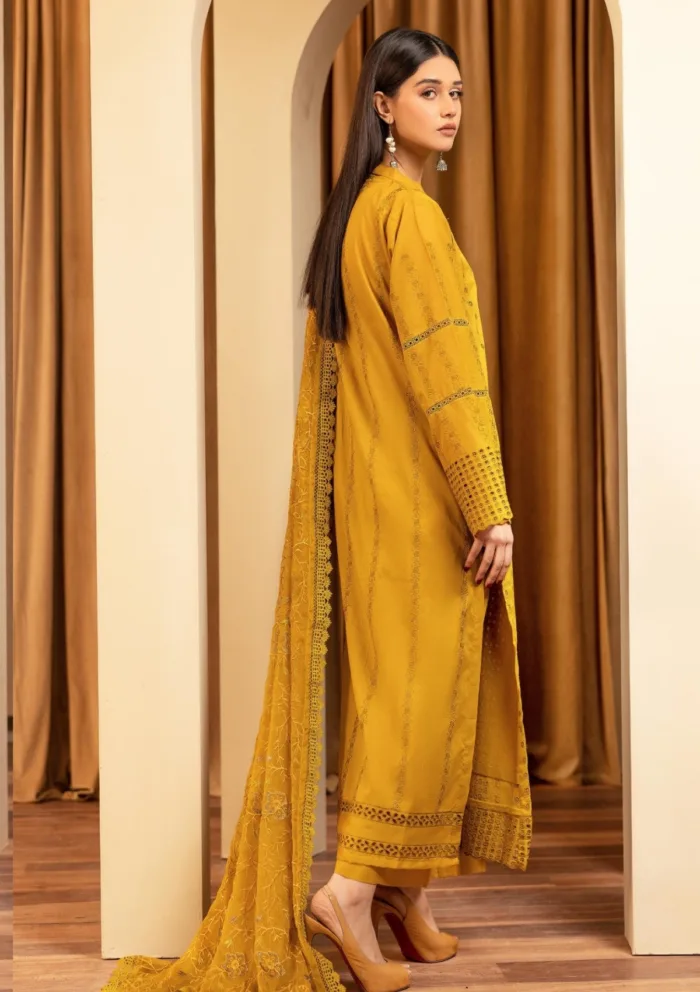 Humdum Chikankari Unstitch HEC25 05 Elegant Luxury Lawn Collection - Image 2