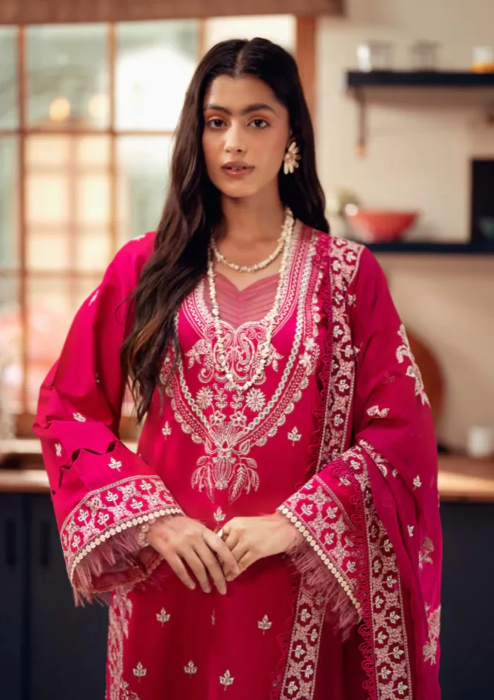 Humdum D 06 Lalarukh 25 Luxury Lawn Collection - Image 3