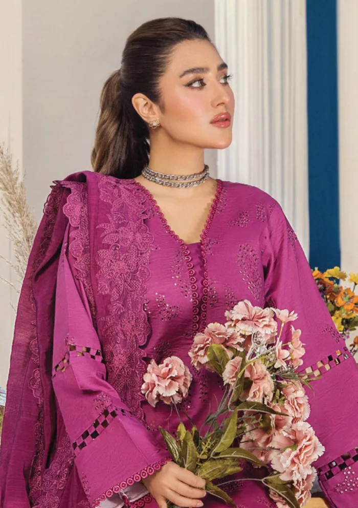 Humdum HB25 10 Baharan Volume II Luxury Lawn Collection - Image 4