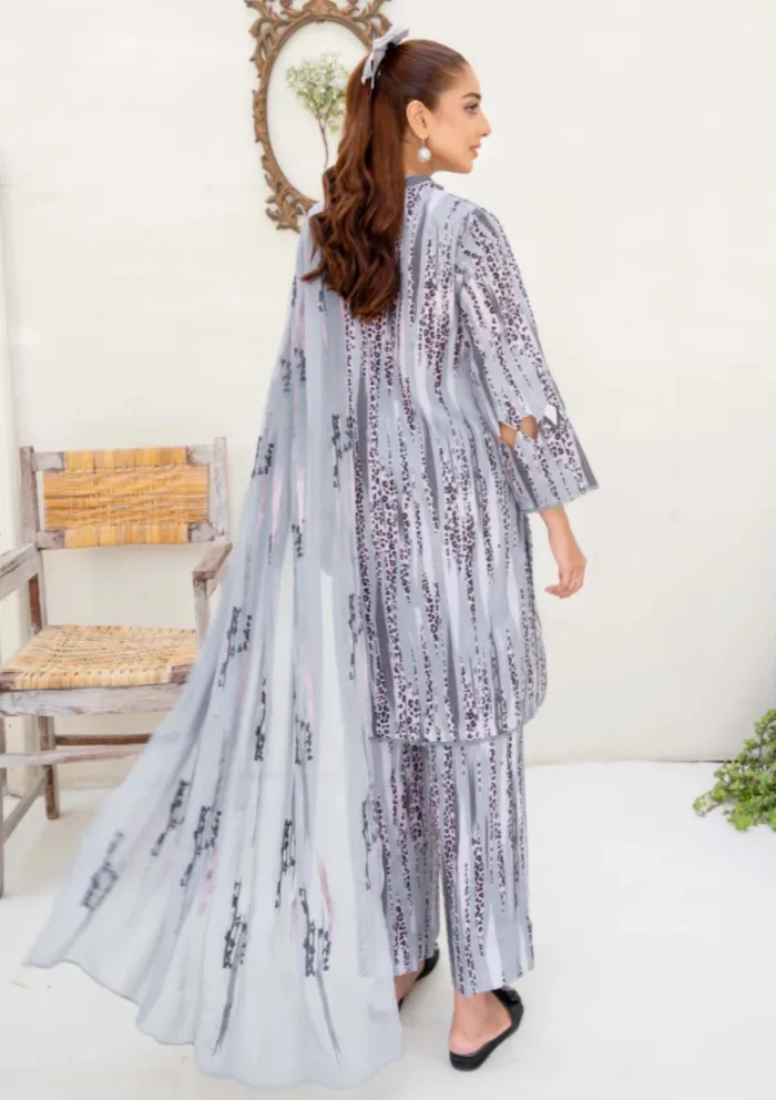 Humdum Unstitched HZU25 02 Ziva Luxury Lawn Collection - Image 2