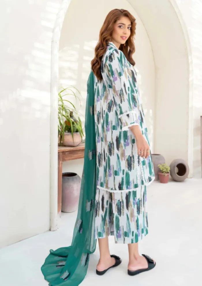Humdum Unstitched HZU25 03 Ziva Luxury Lawn Collection - Image 2