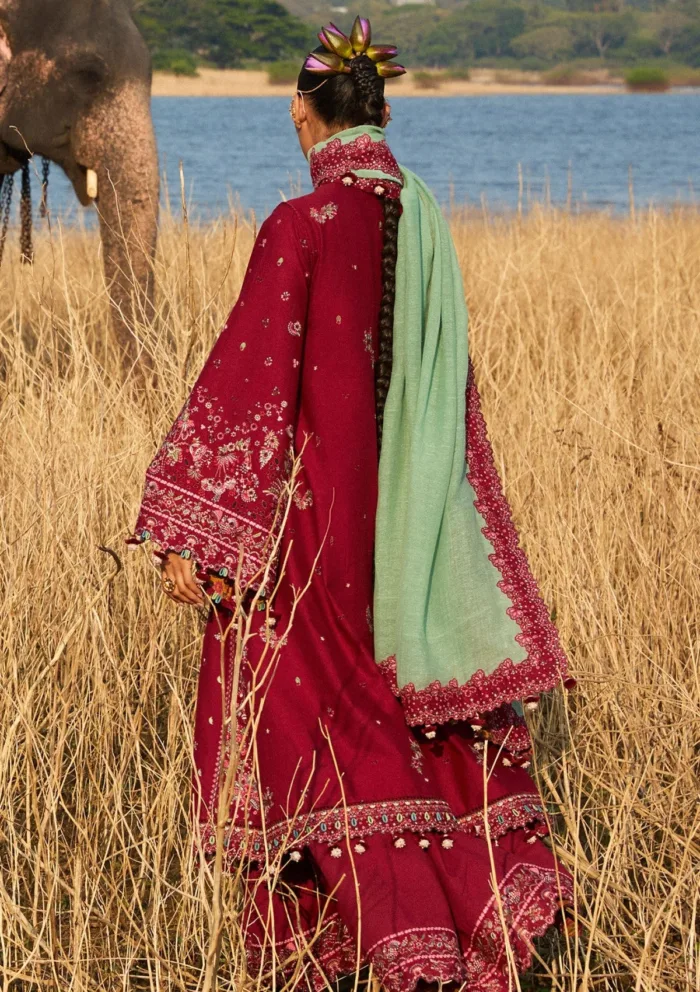 Hussain Rehar Mahogany Luxury Lawn 25 Collection - Image 2