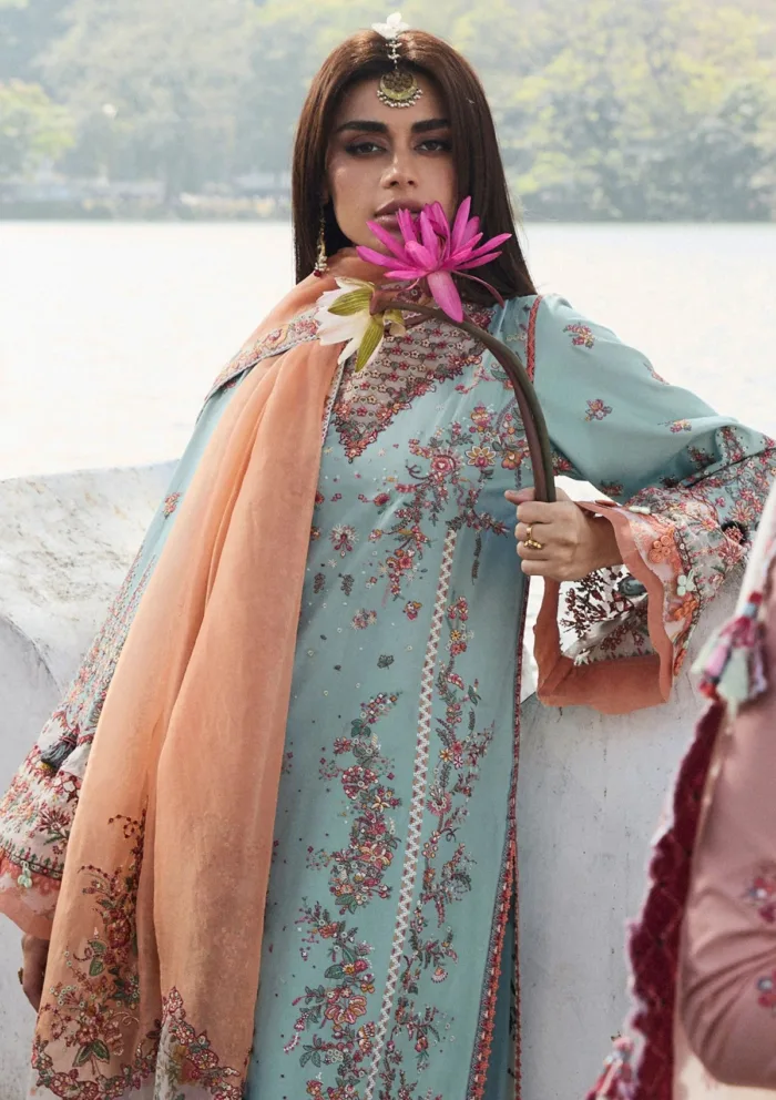 Hussain Rehar Malibu Luxury Lawn 25 Collection - Image 3