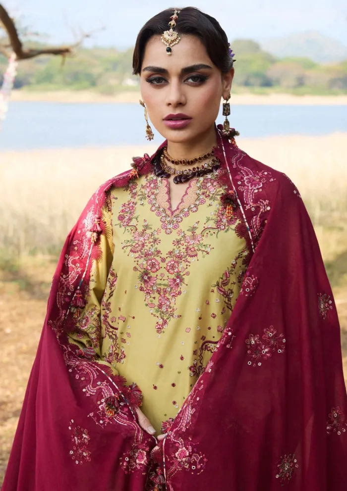 Hussain Rehar Minted Luxury Lawn 25 Collection - Image 4