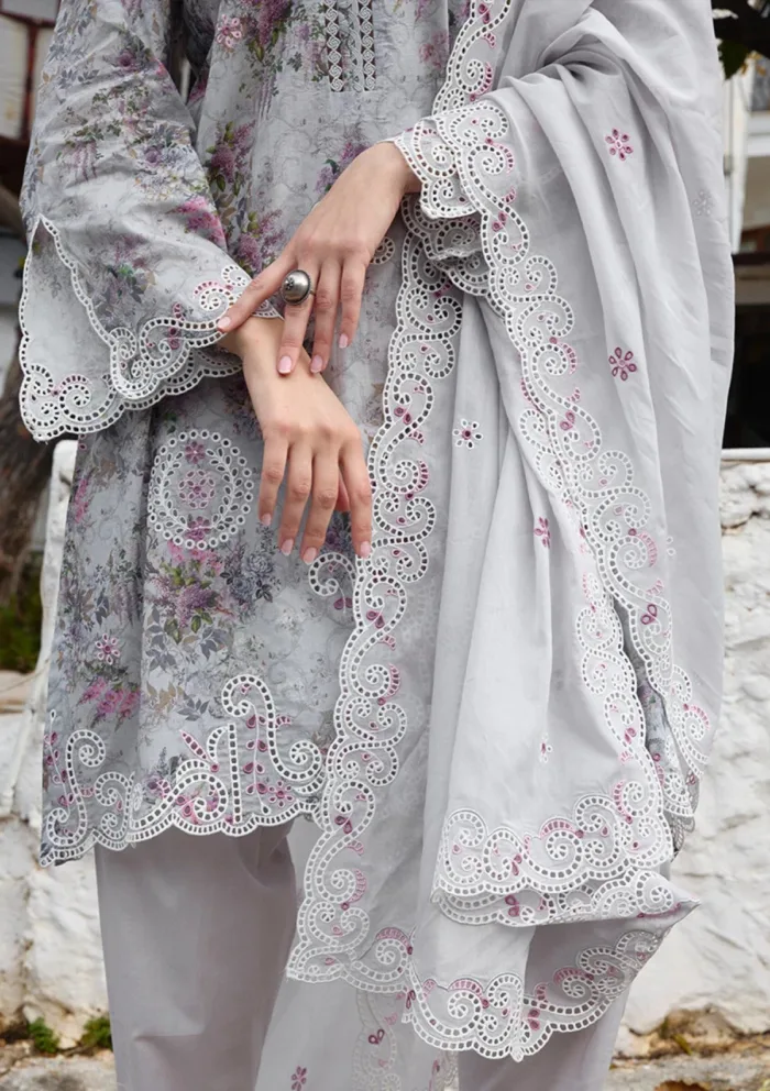 Image ISP25 02 Elaha Spring Printkari Luxury Lawn Collection - Image 3