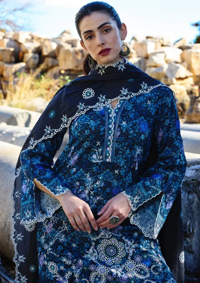 Image ISP25 07 Zerina Spring Printkari Luxury Lawn Collection - Image 3