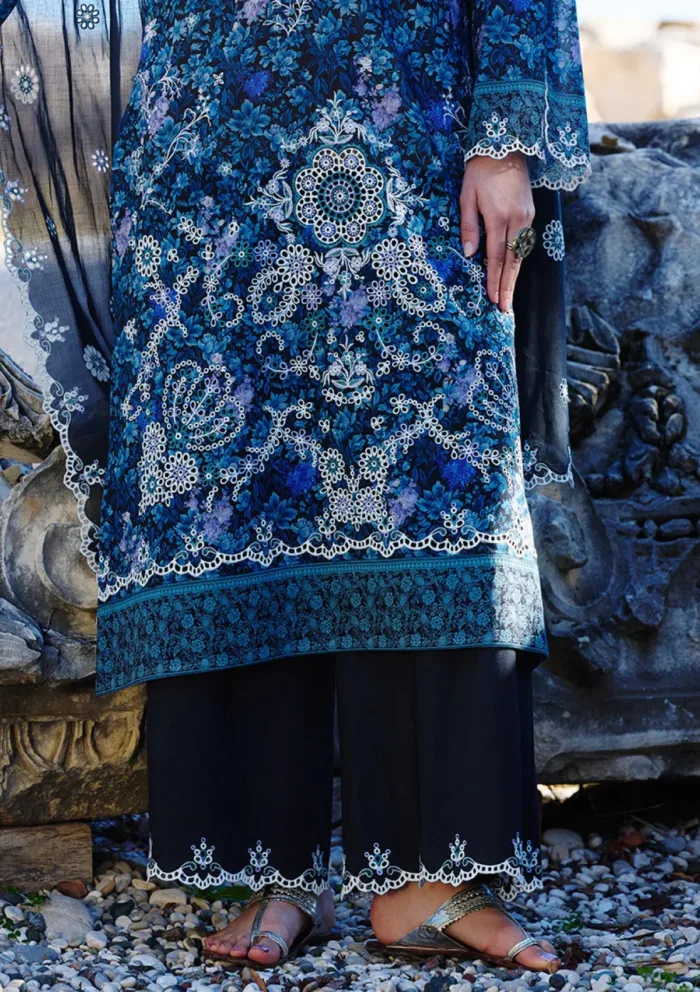 Image ISP25 07 Zerina Spring Printkari Luxury Lawn Collection - Image 4