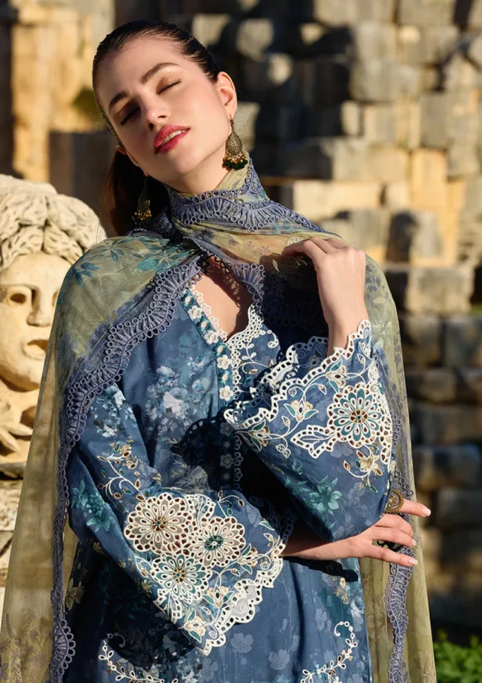 Image ISP25 12 Amelia Spring Printkari Luxury Lawn Collection - Image 3