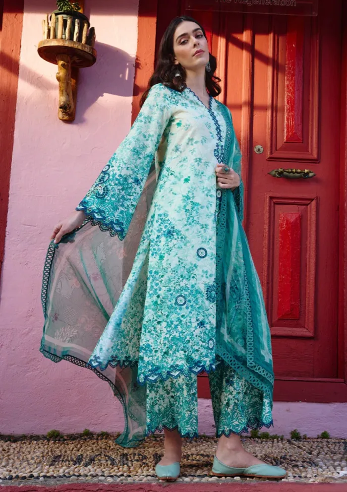 Image ISP25 13 Sahar Spring Printkari Luxury Lawn Collection - Image 2