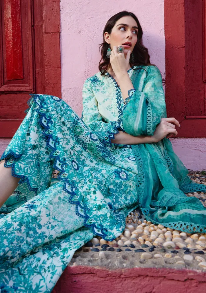 Image ISP25 13 Sahar Spring Printkari Luxury Lawn Collection - Image 3