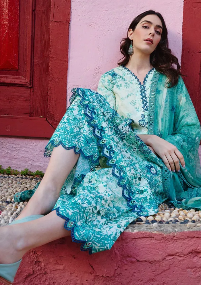 Image ISP25 13 Sahar Spring Printkari Luxury Lawn Collection - Image 4