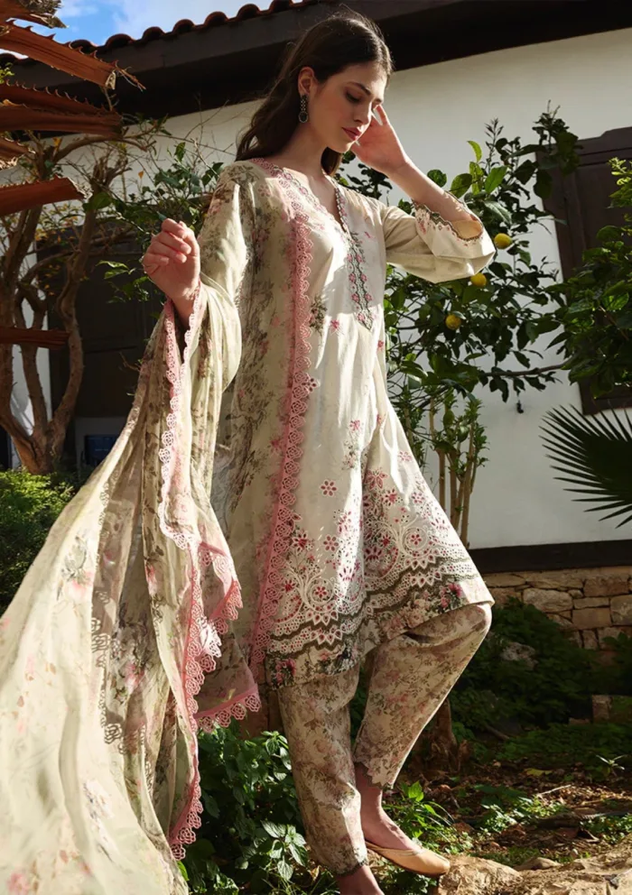 Image ISP25 16 Sienna Spring Printkari Luxury Lawn Collection - Image 3