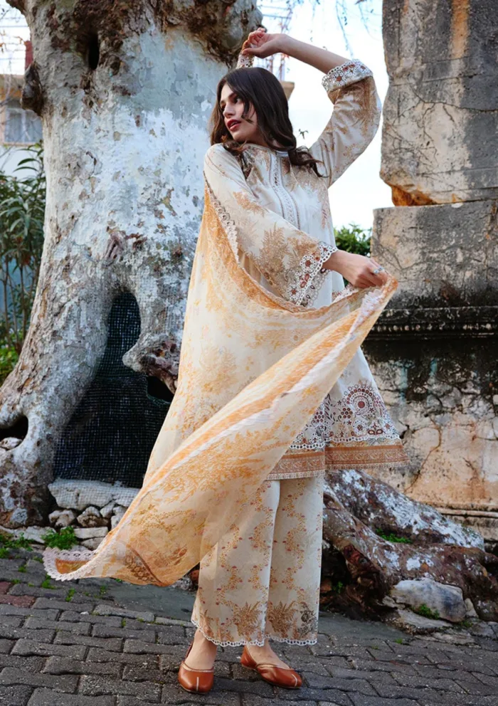 Image ISP25 21 Elora Spring Printkari Luxury Lawn Collection - Image 2