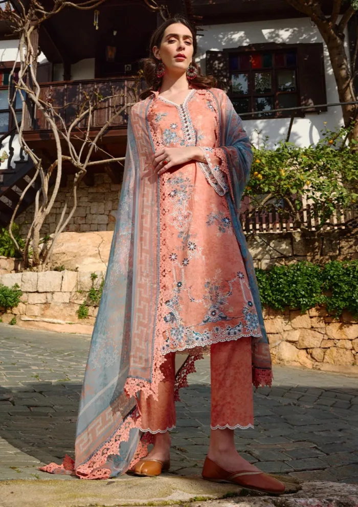 Image ISP25 24 Amara Spring Printkari Luxury Lawn Collection - Image 2