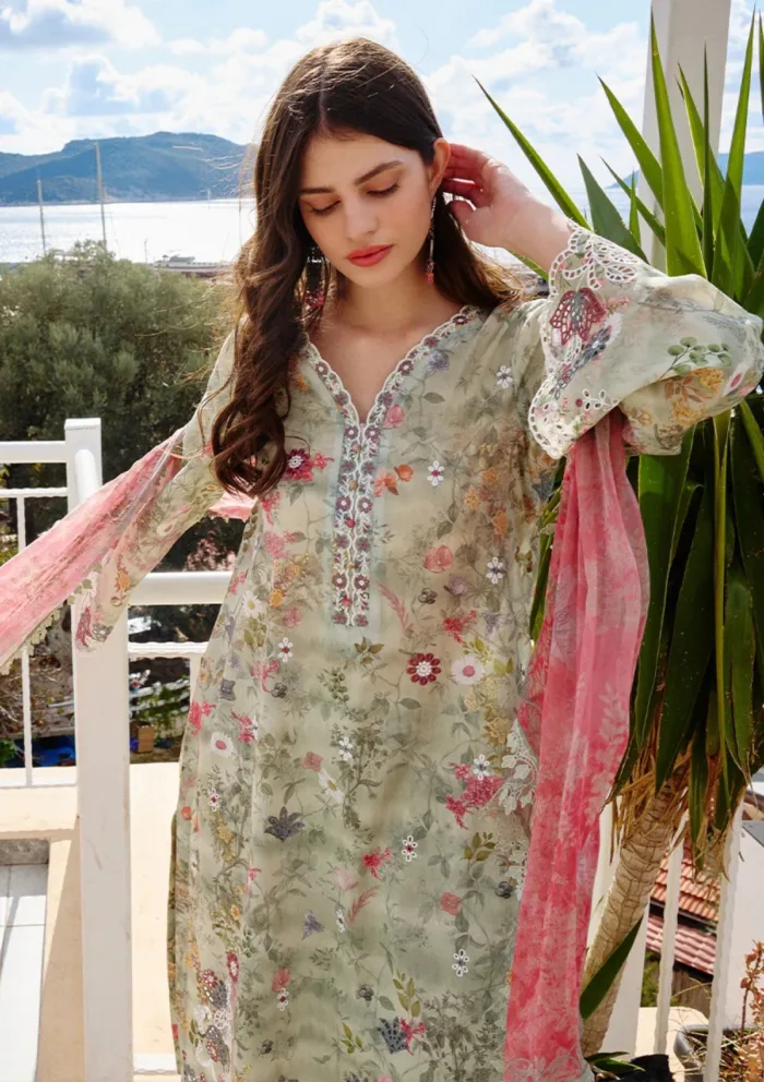 Image ISP25 25 Leena Spring Printkari Luxury Lawn Collection - Image 2