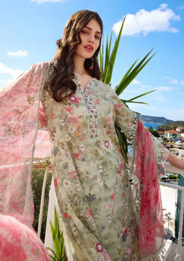 Image ISP25 25 Leena Spring Printkari Luxury Lawn Collection - Image 3