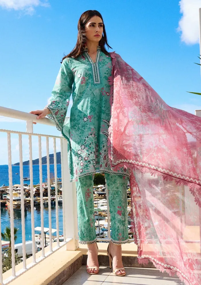 Image ISP25 27 Milena Spring Printkari Luxury Lawn Collection - Image 2