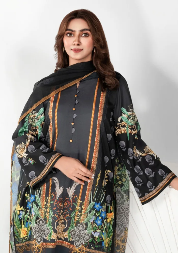 Imran Aftab IALC 01 Aura Premium 25 Luxury Lawn Collection - Image 4