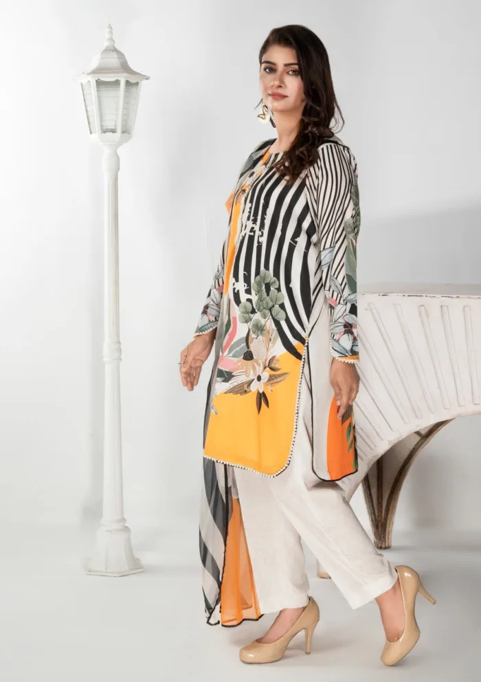 Imran Aftab IALC 02 Aura Premium 25 Luxury Lawn Collection - Image 3