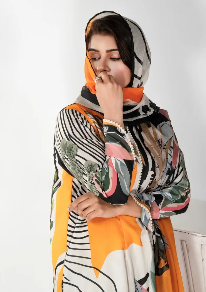 Imran Aftab IALC 02 Aura Premium 25 Luxury Lawn Collection - Image 4
