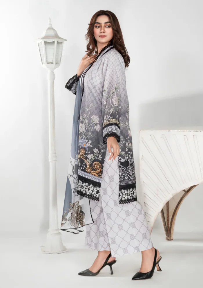 Imran Aftab IALC 03 Aura Premium 25 Luxury Lawn Collection - Image 3