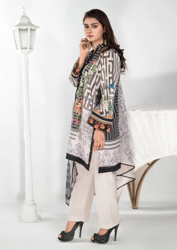Imran Aftab IALC 04 Aura Premium 25 Luxury Lawn Collection - Image 3