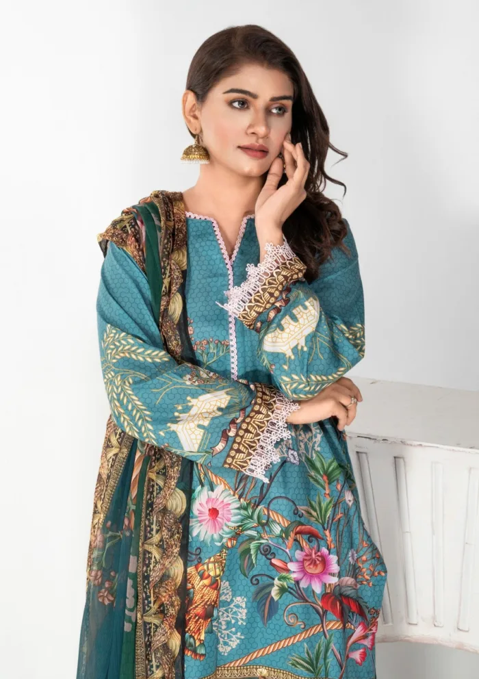 Imran Aftab IALC 08 Aura Premium 25 Luxury Lawn Collection - Image 4