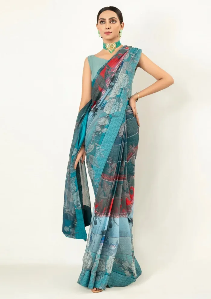 Imran Aftab IS25 03 Saree Luxury Lawn Collection - Image 2